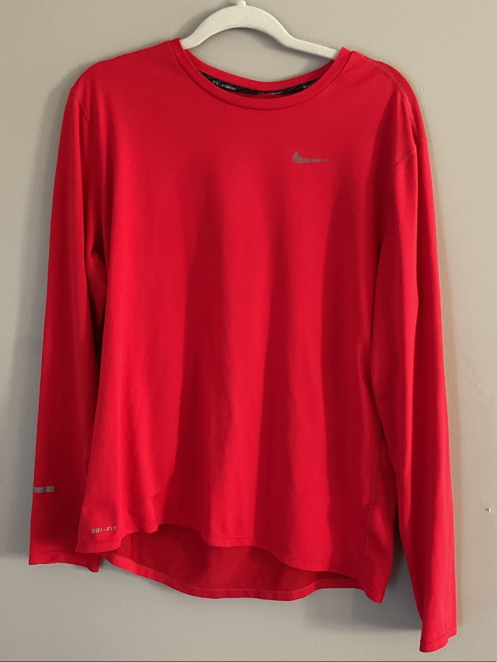 Nike Long Sleeve Dri-FIT Performance Top - Red